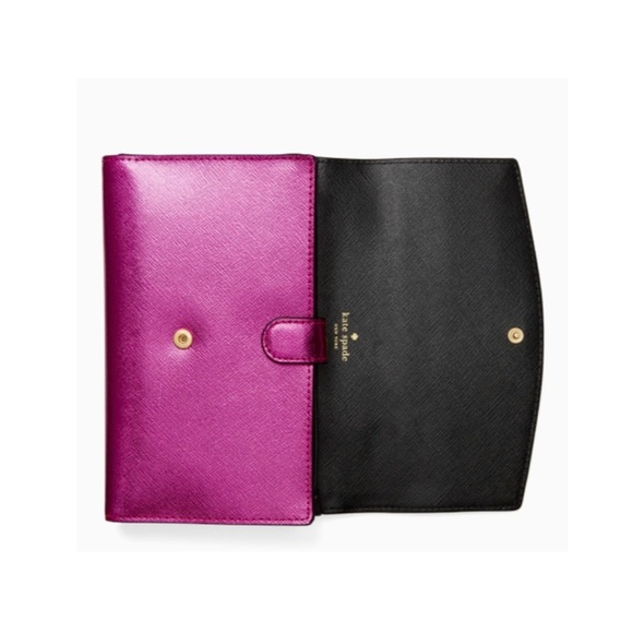 KATE SPADE Crossbody Convertible Bag Pink Metallic - Picture 3 of 5